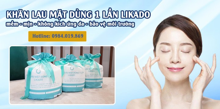 Khăn lau mặt 1 lần Likado