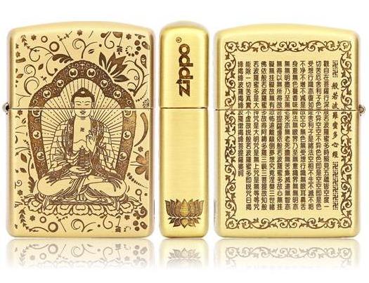 zippo phật đồng khối dày