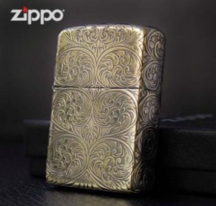 ZIPPO Armor hoa văn khắc sâu 