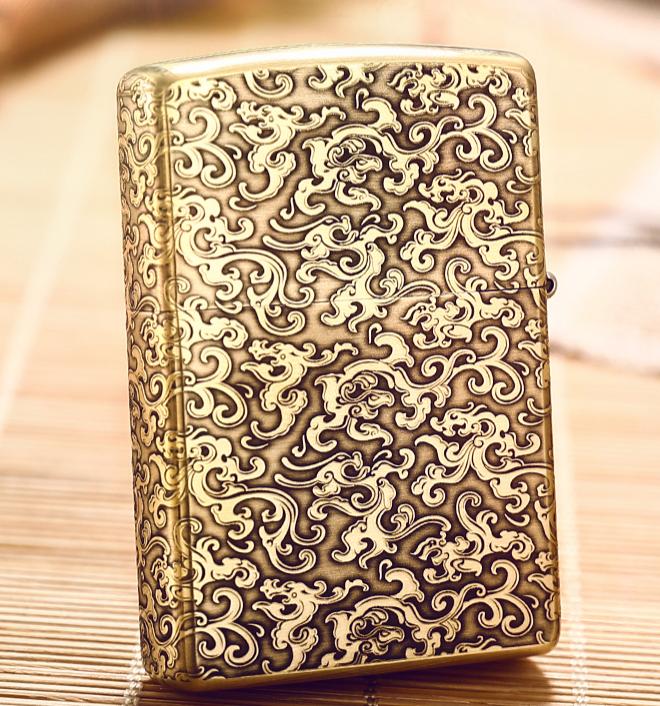 zippo mỹ xịn chất liệu đồng