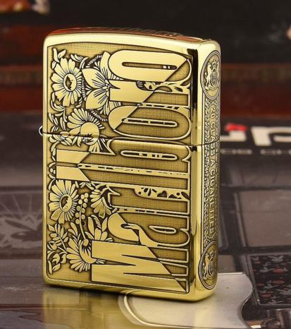 Zippo Marlboro hoa văn dập nổi