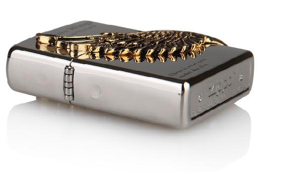 Zippo Nhật love wings silver