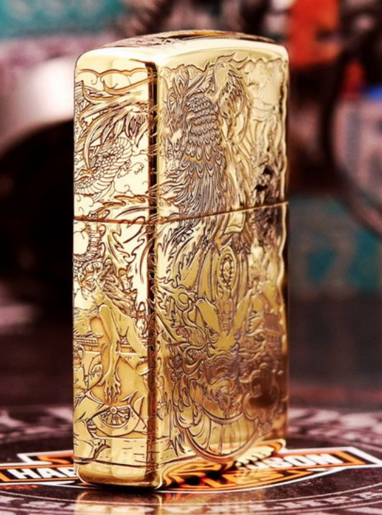 zippo mỹ long lân quy phụng