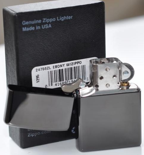 zippo ebony