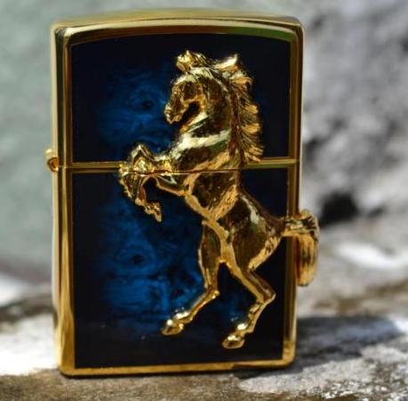 Zippo ngựa giữa trời xanh winning winnging đắp đá phong thuỷ