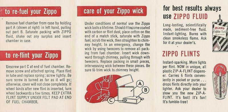 giấy bảo hành zippo năm 1951 0