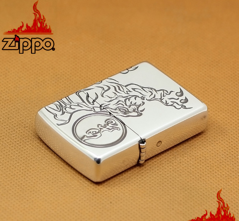 hộp quẹt zippo bạch hổ