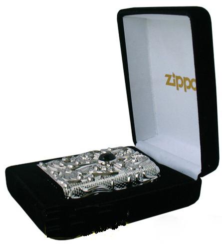 zippo đính đá