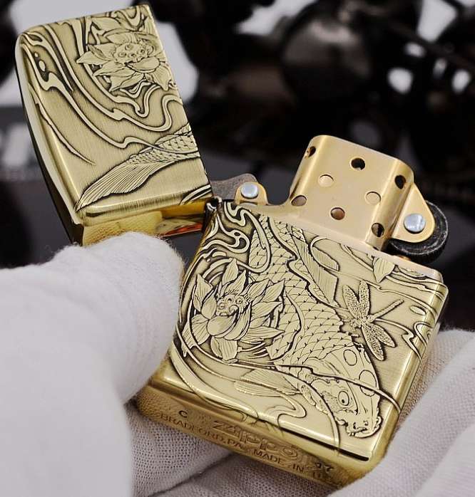 bật lửa zippo cá koi