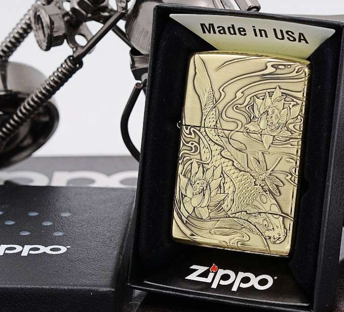 zippo cá koi xịn