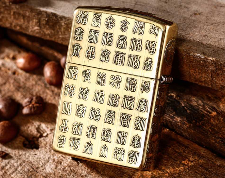 Zippo Mỹ xịn khắc chữ Phúc