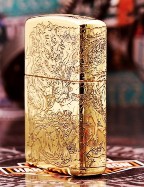 zippo đồng dày lân