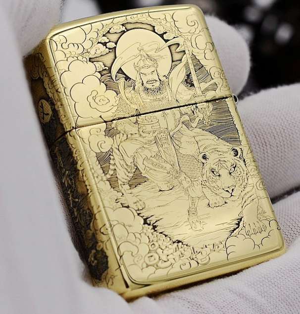 bật lửa zippo quan công trương phi