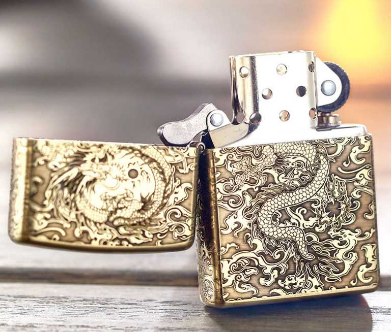 zippo rồng châu made in usa