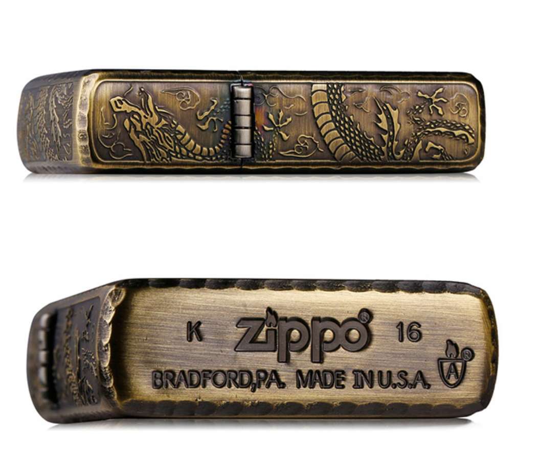 zippo rồng dập nổi