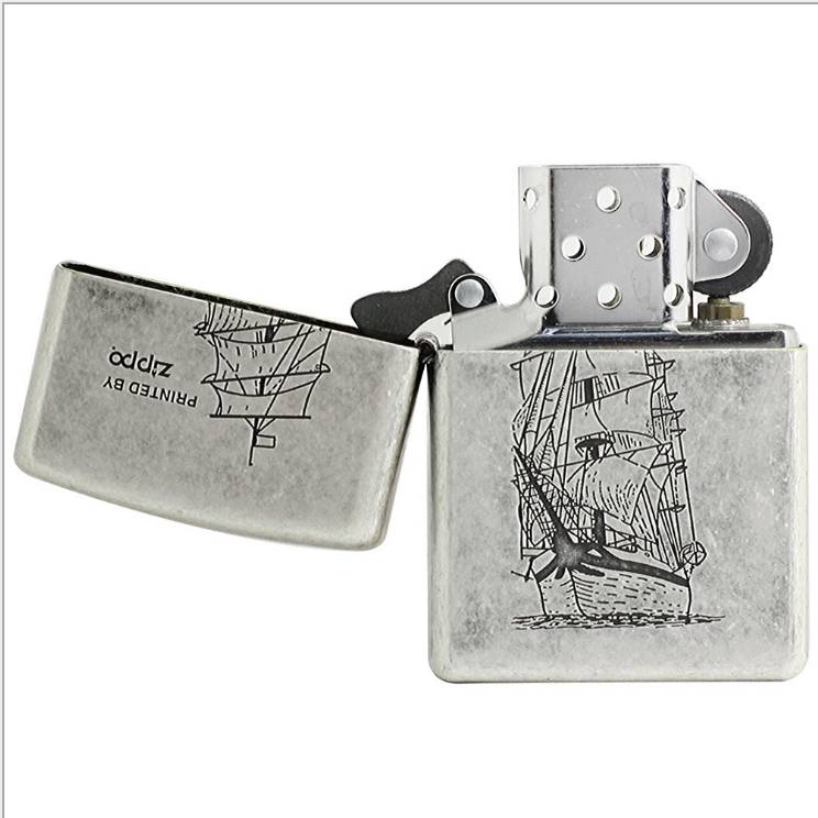 bật lửa zippo thuyền bạc