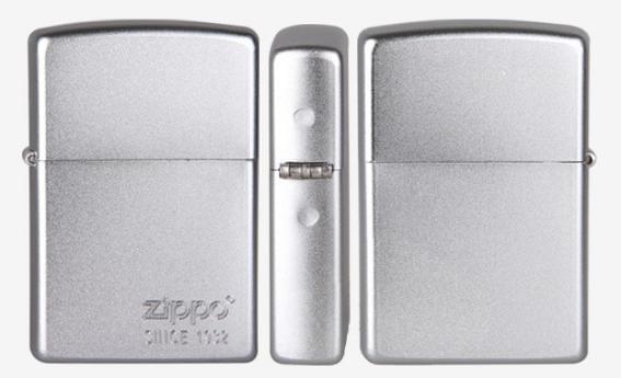 Zippo satin 205 logo sine 1932