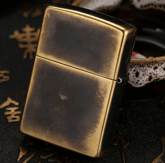 Zippo tứ linh ngọc usa đồng