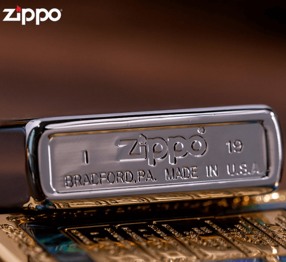 zippo mộc đáy