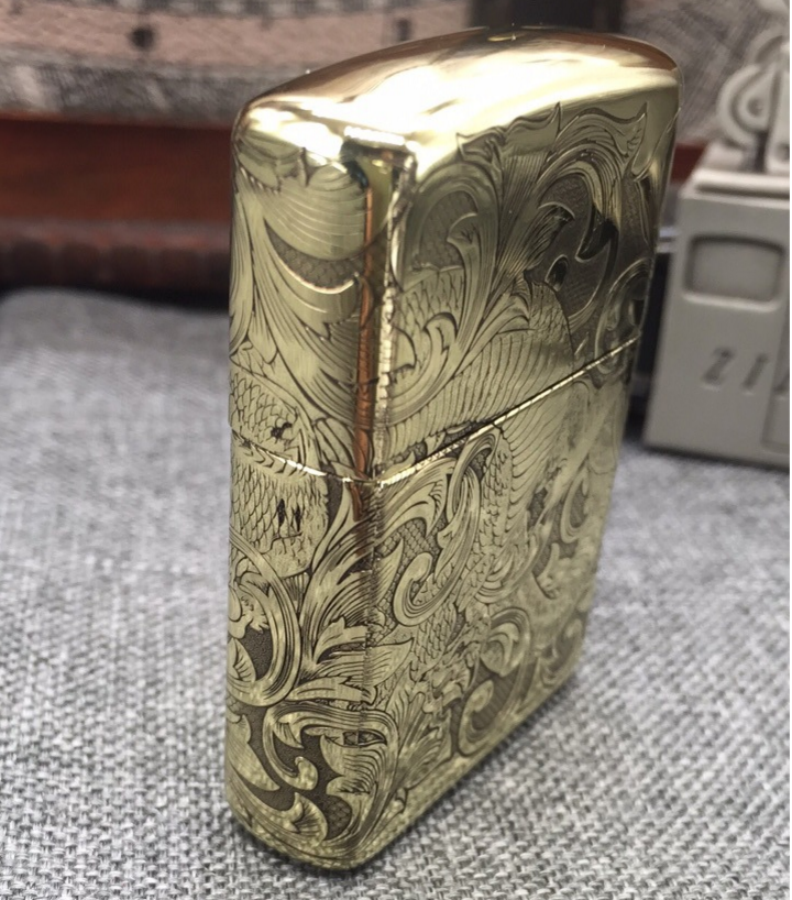 Zippo rồng đồng vỏ dày 2017