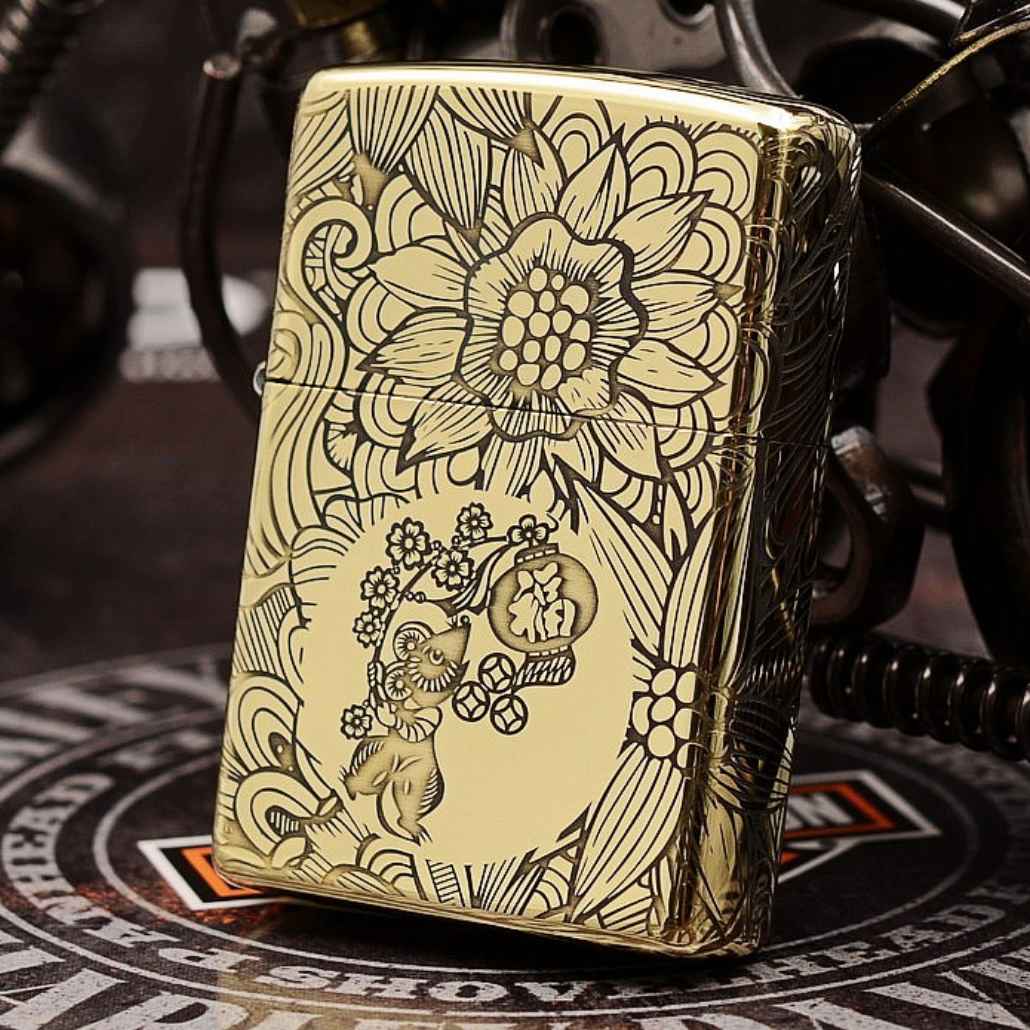 Zippo chuột tuổi Tý Mỹ