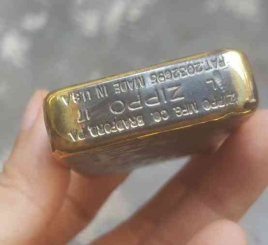 mộc đáy bật lửa zippo đồng nguyên khối 1941