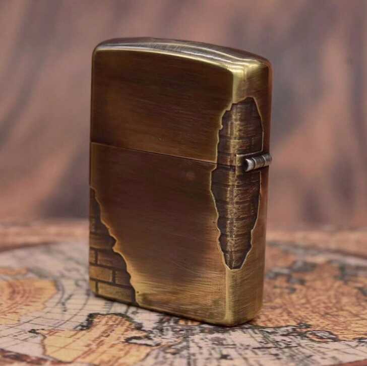 zippo gạch hoa văn zippo