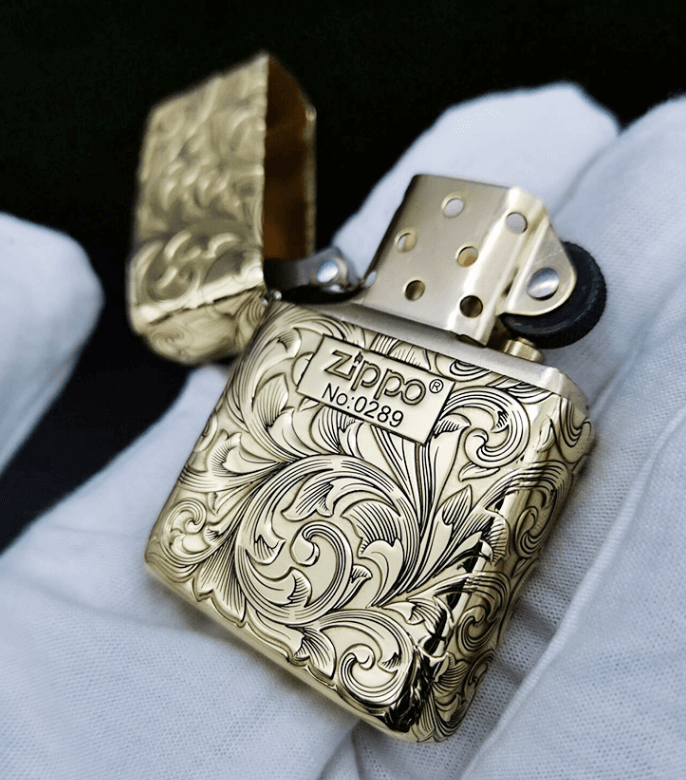 zippo Mỹ hoa văn 1