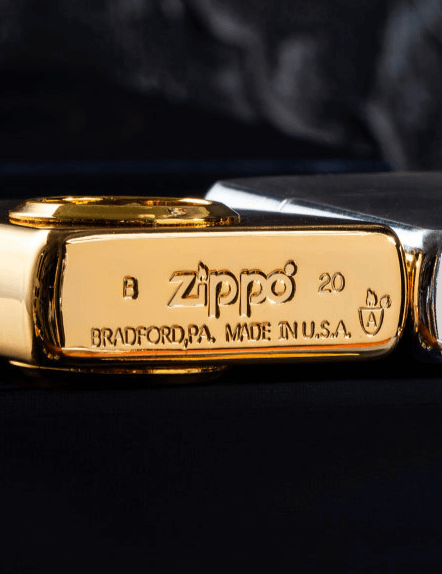 Zippo mạ vàng 24k vỏ dày