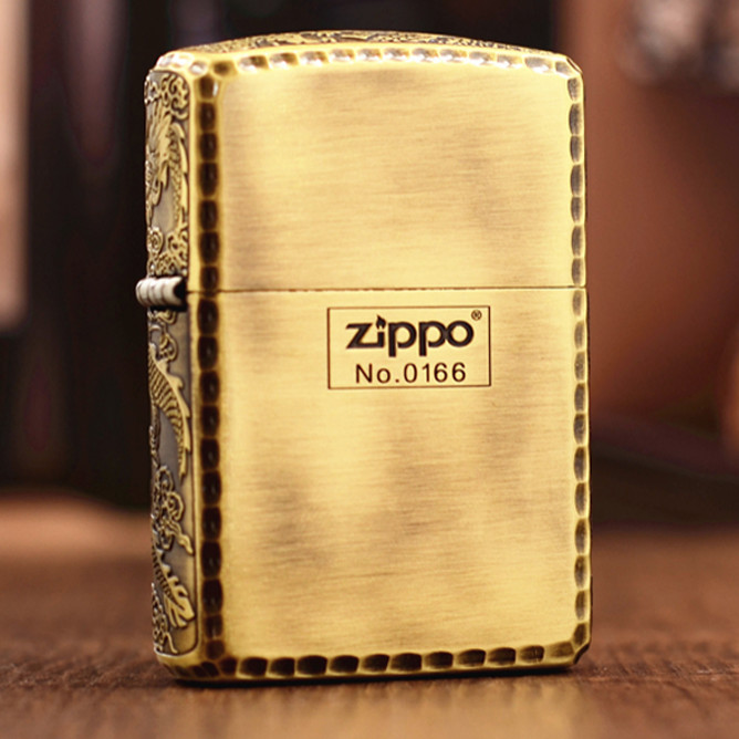 zippo rồng viền hông giới hạn