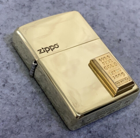 zippo thỏi vàng