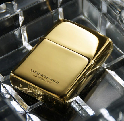 Zippo Titanium Gold Armor 1