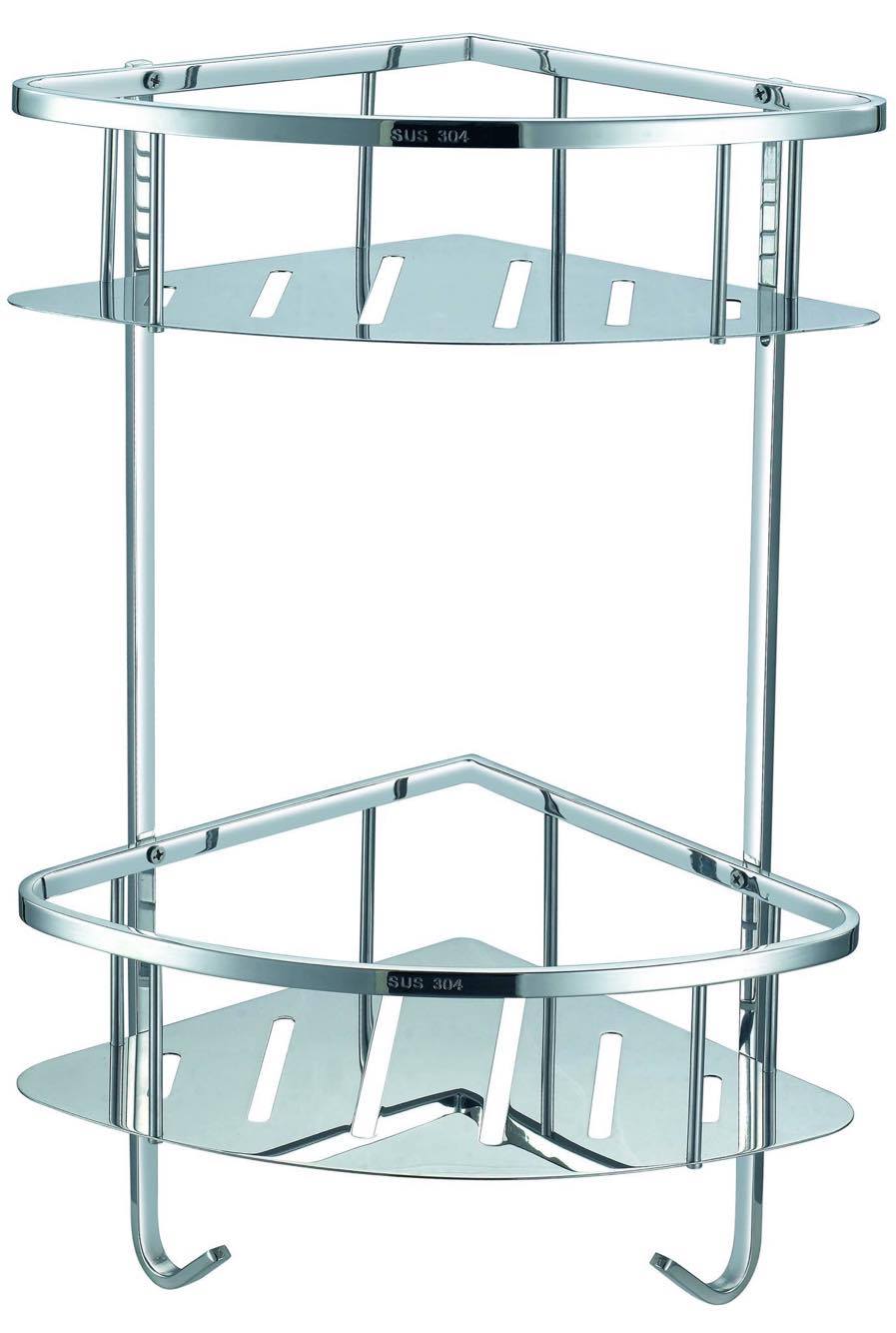 Kệ góc hai tầng inox 304 Geler 43-2