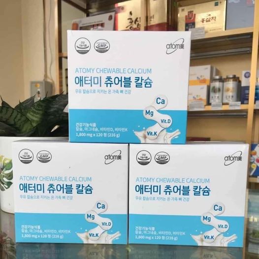 Viên nhai bổ sung canxi - Atomy chewable calcium