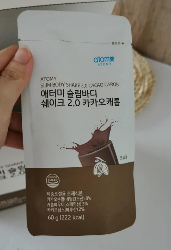 Dinh dưỡng tăng - giảm cân vị cacao 2.0 - Atomy Body Slim Shake 2.0 Cacao Carob