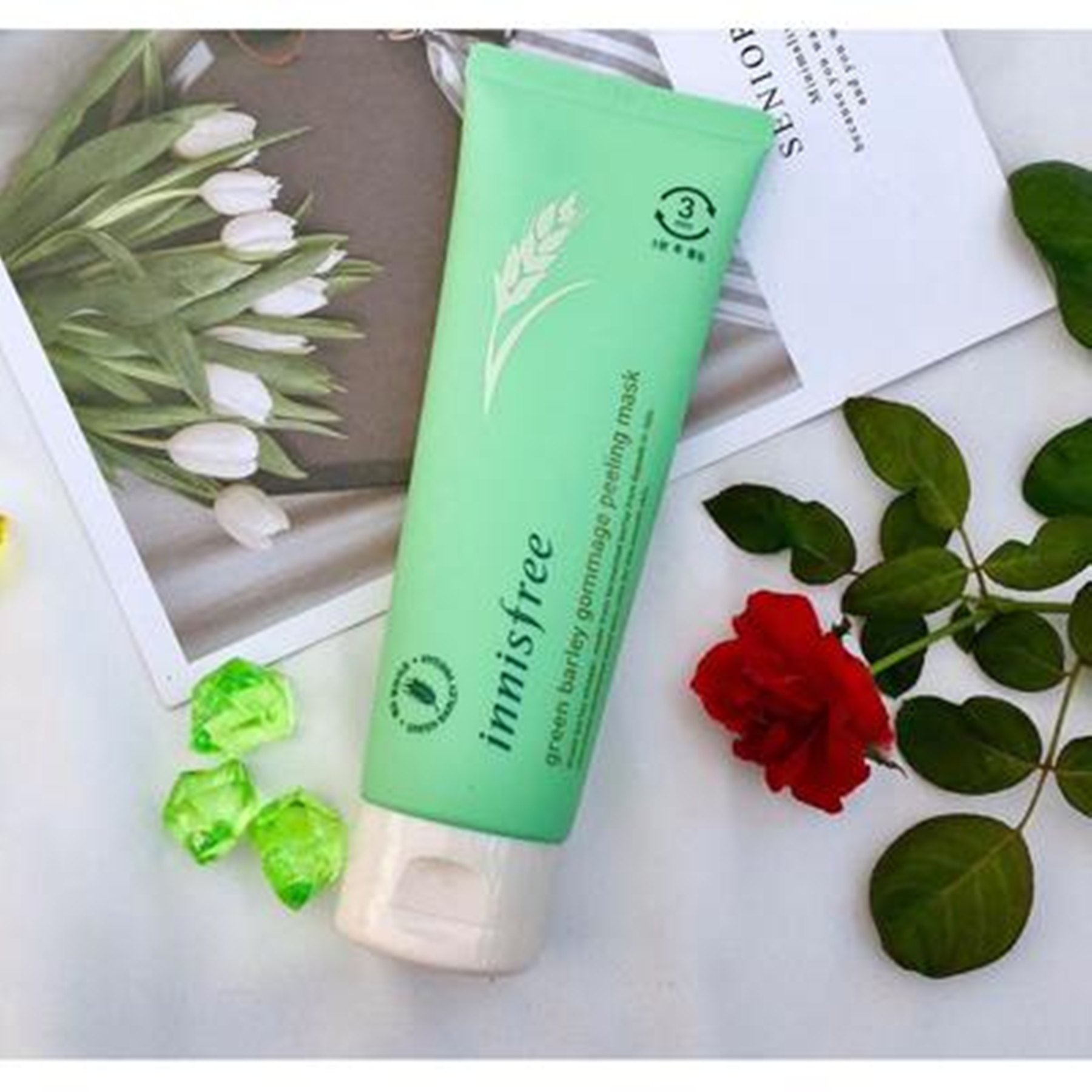 Tẩy tế bào chết từ lúa mạch xanh - innisfree Green Barley Gommage Mask 120ml