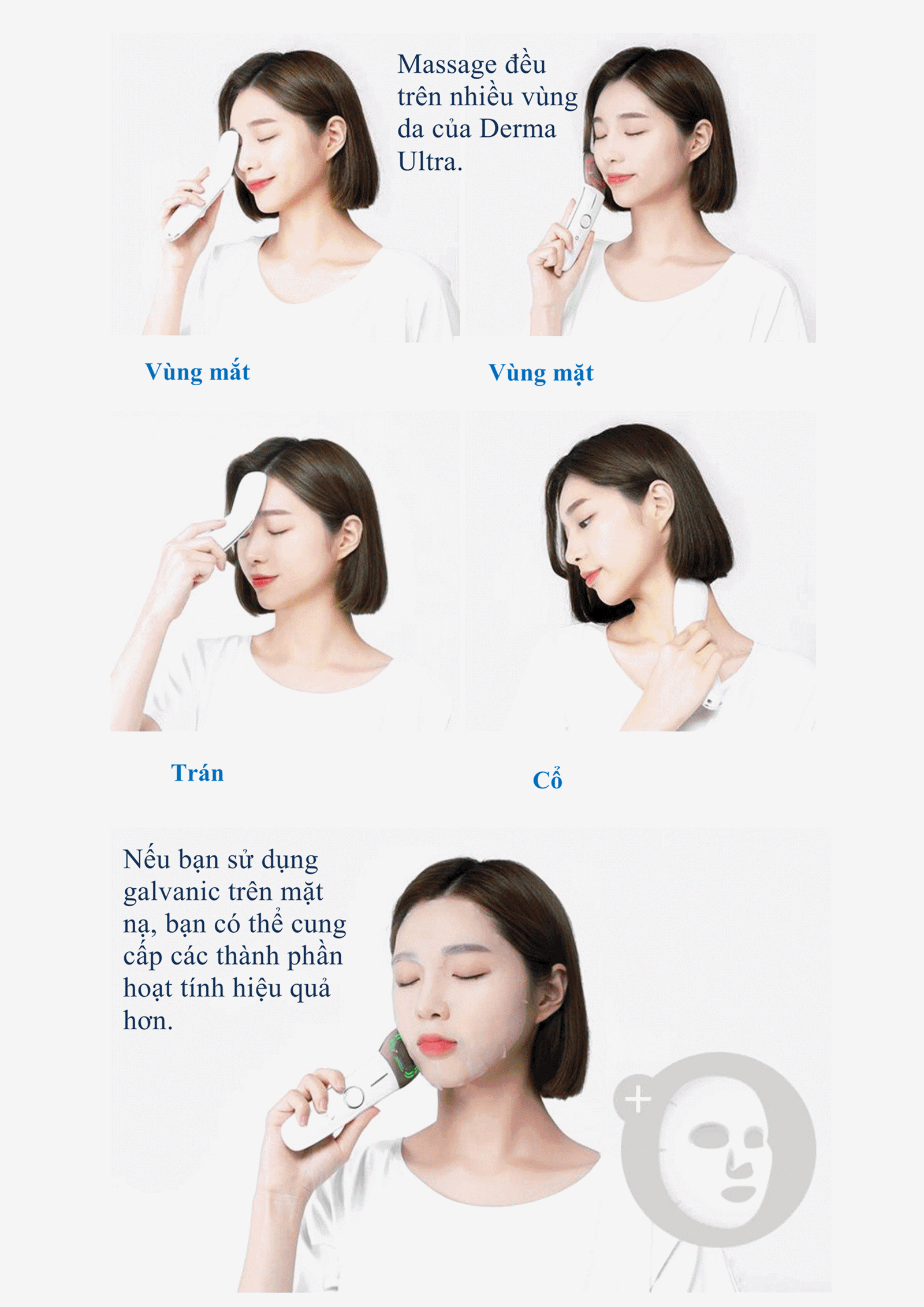 Máy chăm sóc cho da mặt Galvanic