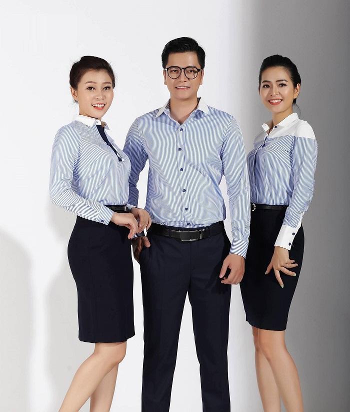 Những mẫu đồng phục công sở mà Hải Đường thiết kế đều trải qua quá trình kiểm định kỹ lưỡng.
