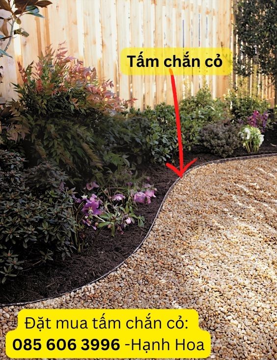 Môt số ý tưởng của tấm chắn cỏ, tấm ngăn cỏ trong cảnh quan sân vườn