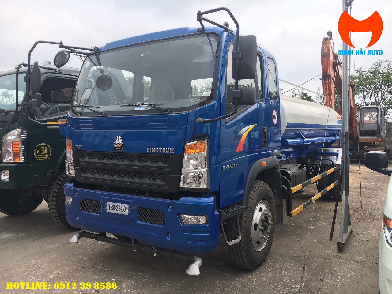 xe phun nước rửa đường 8 khối Cửu Long