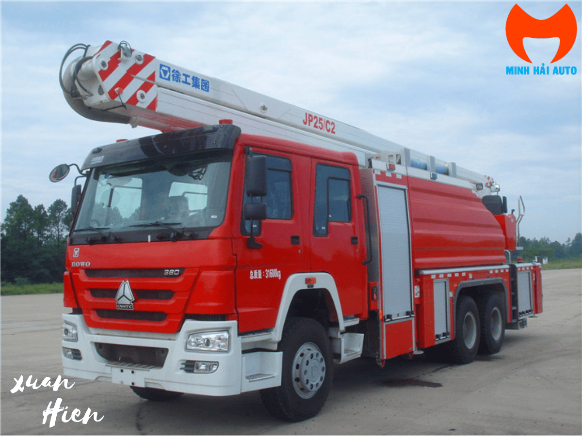 Xe Cứu Hỏa Có Thang Nâng JP25C2
