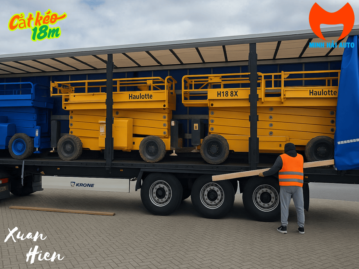 Xe nâng người Haulotte 18m