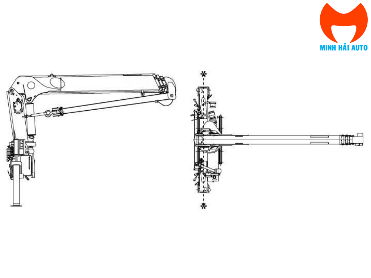 Hình ảnh minh họa Chân cẩu (Outrigger) HYUNDAI EVERDIGM đang hoạt động