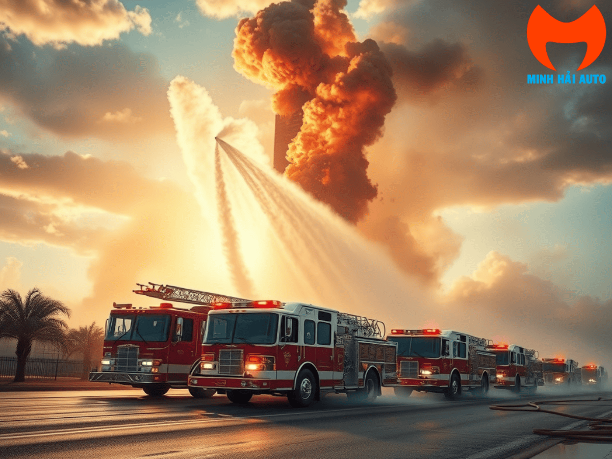 Xe cứu hỏa lớn (từ 5-10 khối)