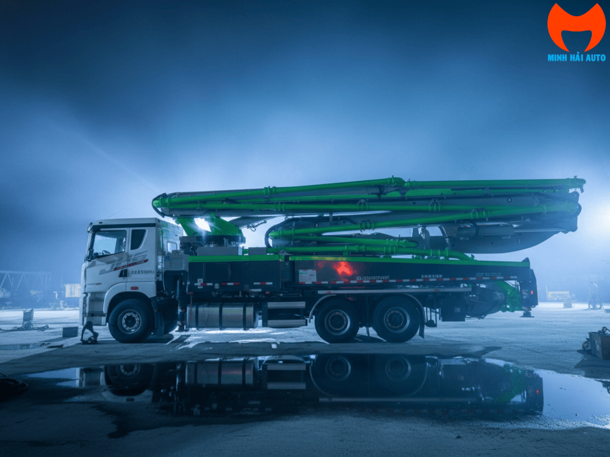 Bảng báo giá tham khảo dịch vụ cho thuê xe bơm bê tông cần theo ca, theo giờ và theo mét khối (m³) cập nhật năm 2025.