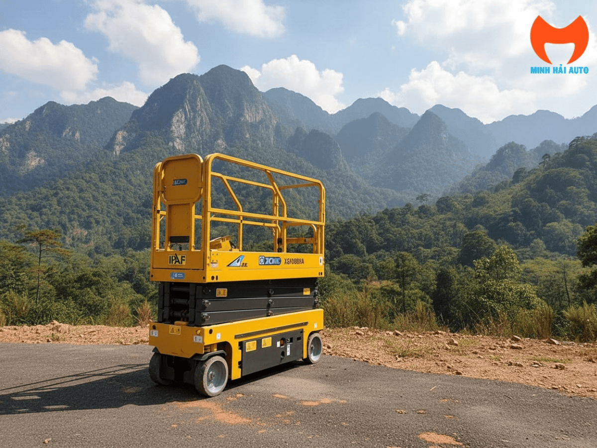 Bảng điều khiển trực quan và an toàn của xe nâng người XCMG XG0807HD