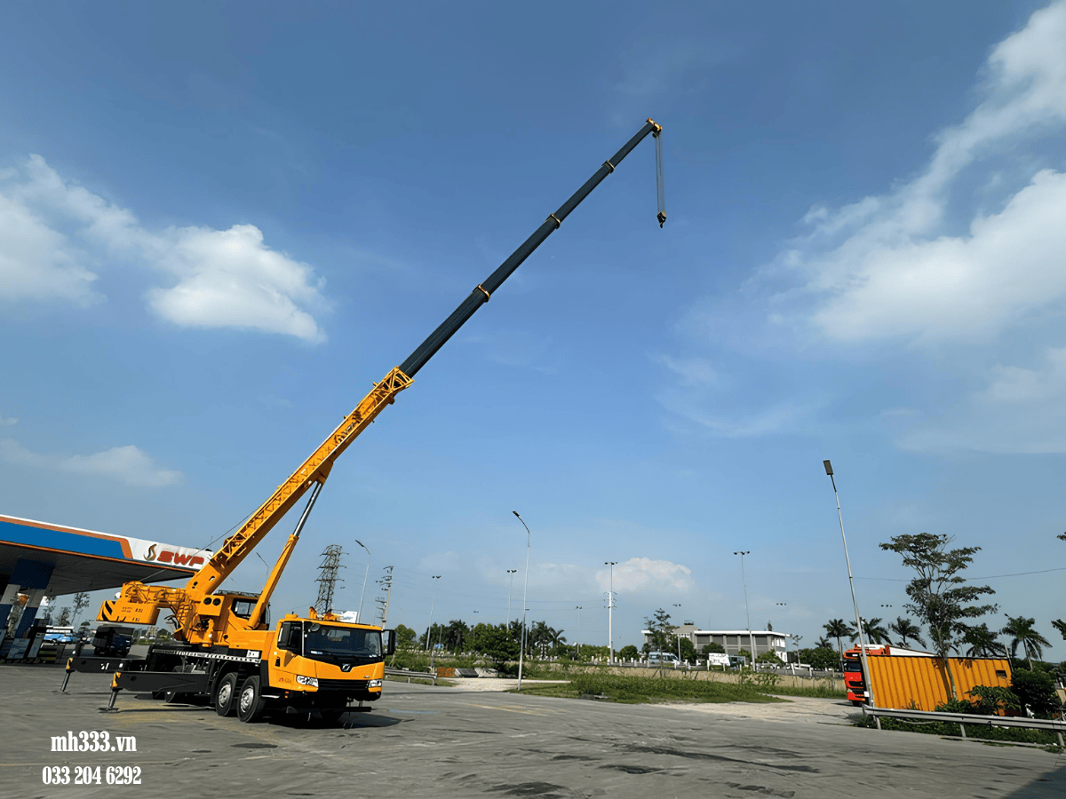 Biểu đồ tải XCMG QY50KD theo độ dài cần và bán kính