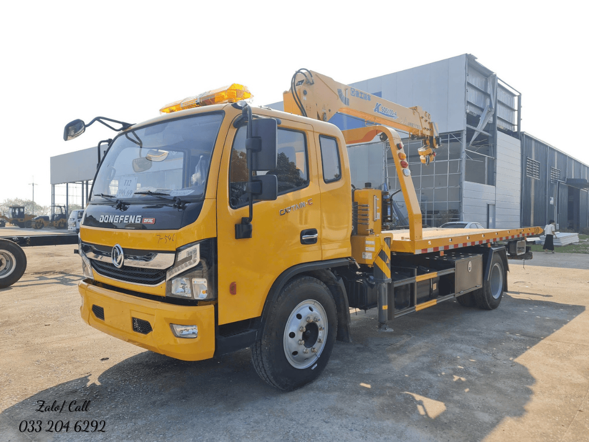 Càng kéo của xe cứu hộ kéo chở cẩu Dongfeng 4 tấn.