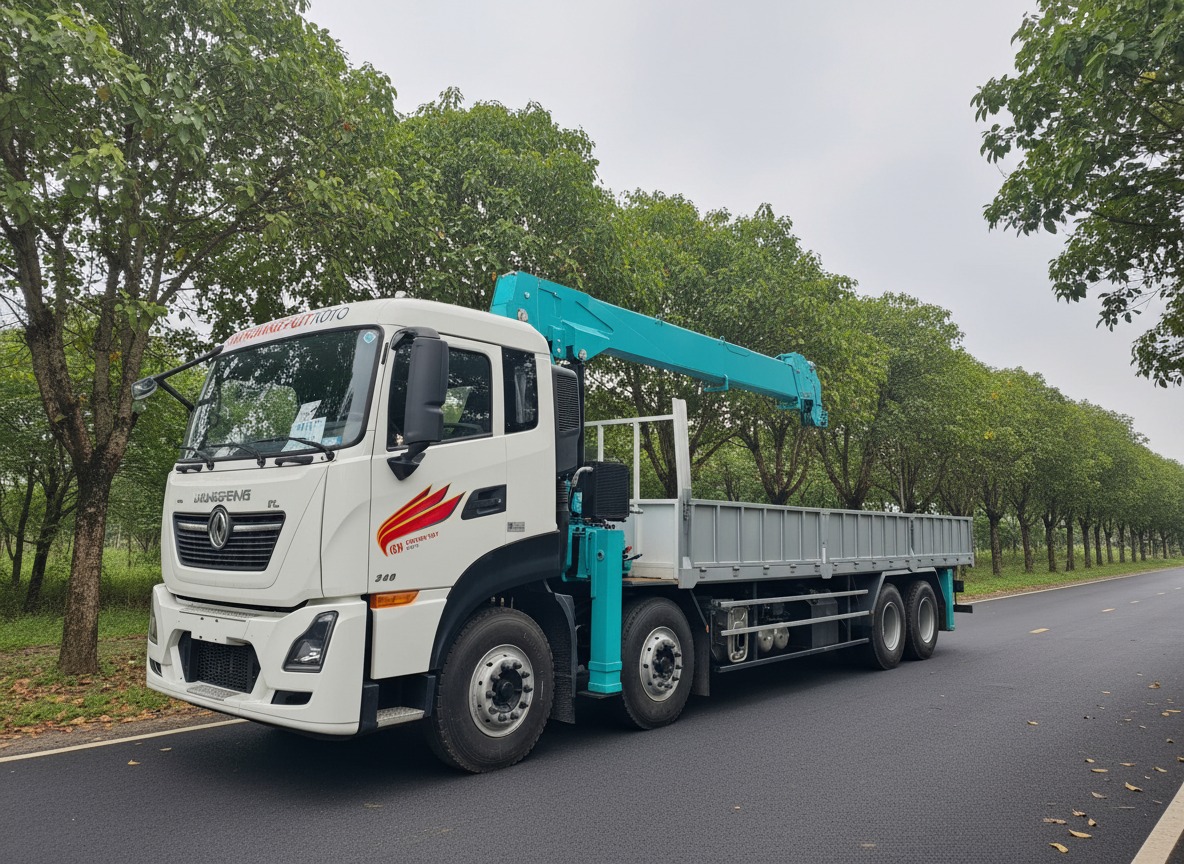 Cẩu tự hành 12 tấn Hyundai HLC-12015 đang làm việc