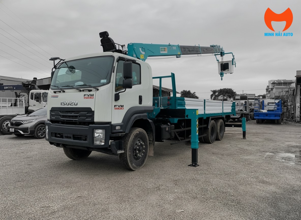 Cẩu tự hành 5 tấn Hyundai Isuzu